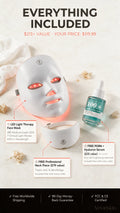 Veloriskin LED Light Therapy Mask + FREE Neck Piece + FREE Serum